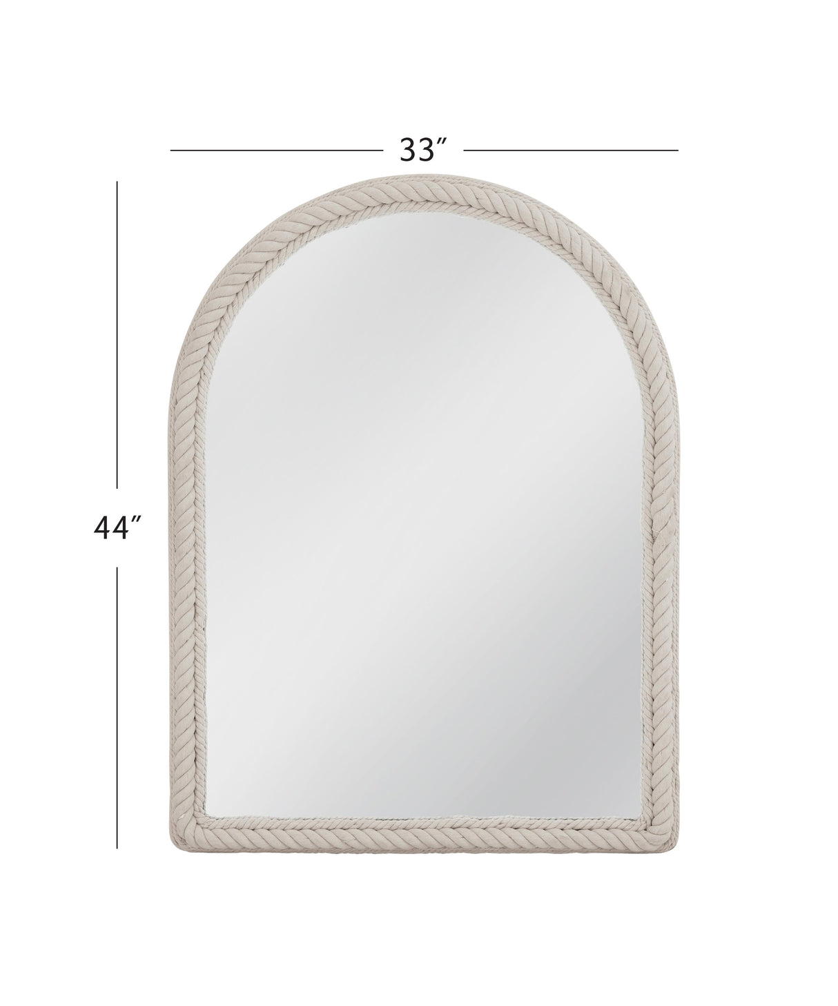Bassett White Rope Nichols Wall Mirror