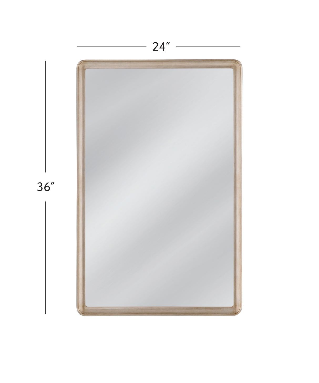 Bassett Ant Silver Lancelle Wall Mirror