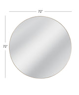Bassett Gold Tucker Wall Mirror - Gold
