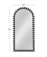 Bassett Black Wood Claria Wall Mirror