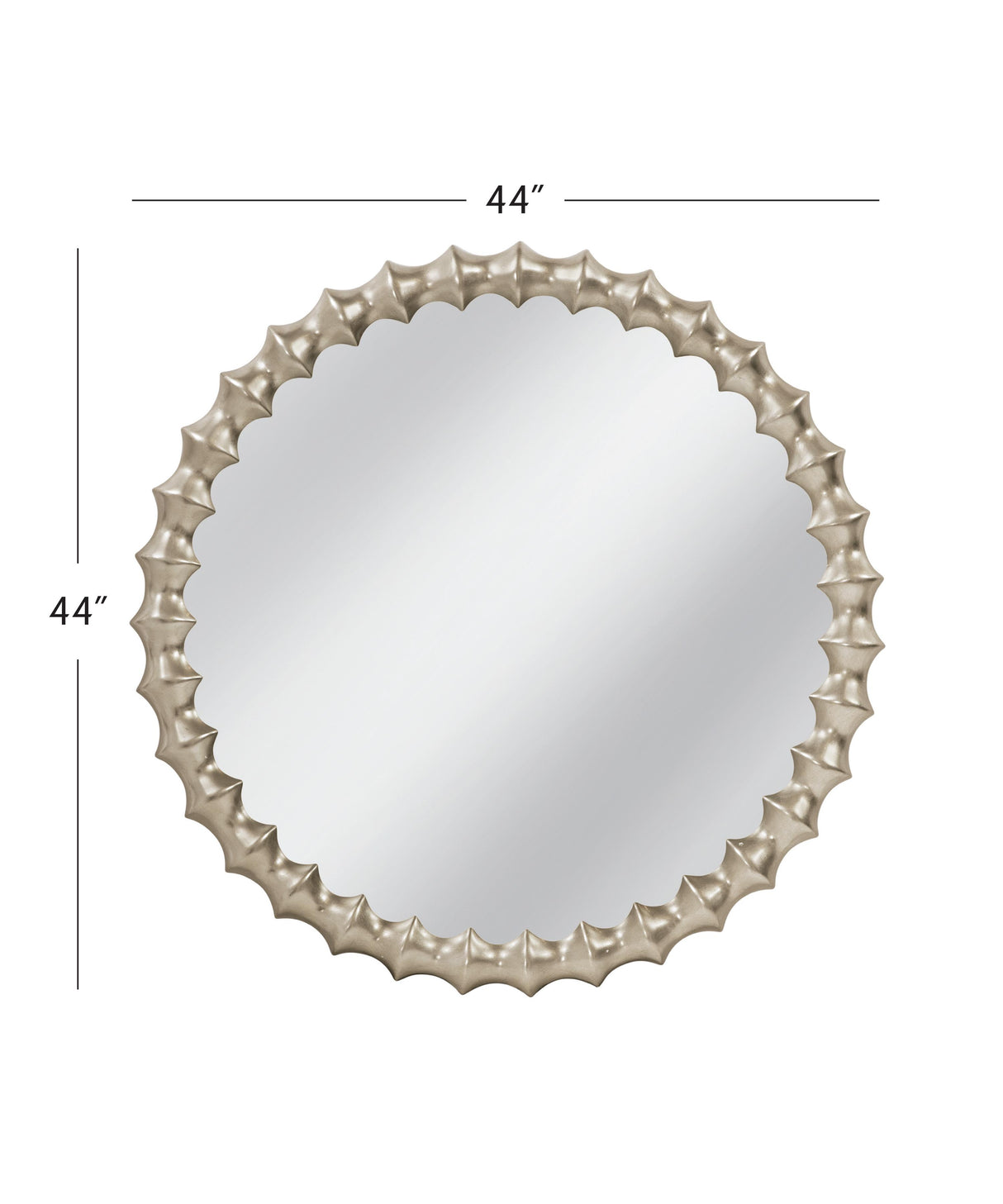 Bassett Ant Silver Max Wall Mirror