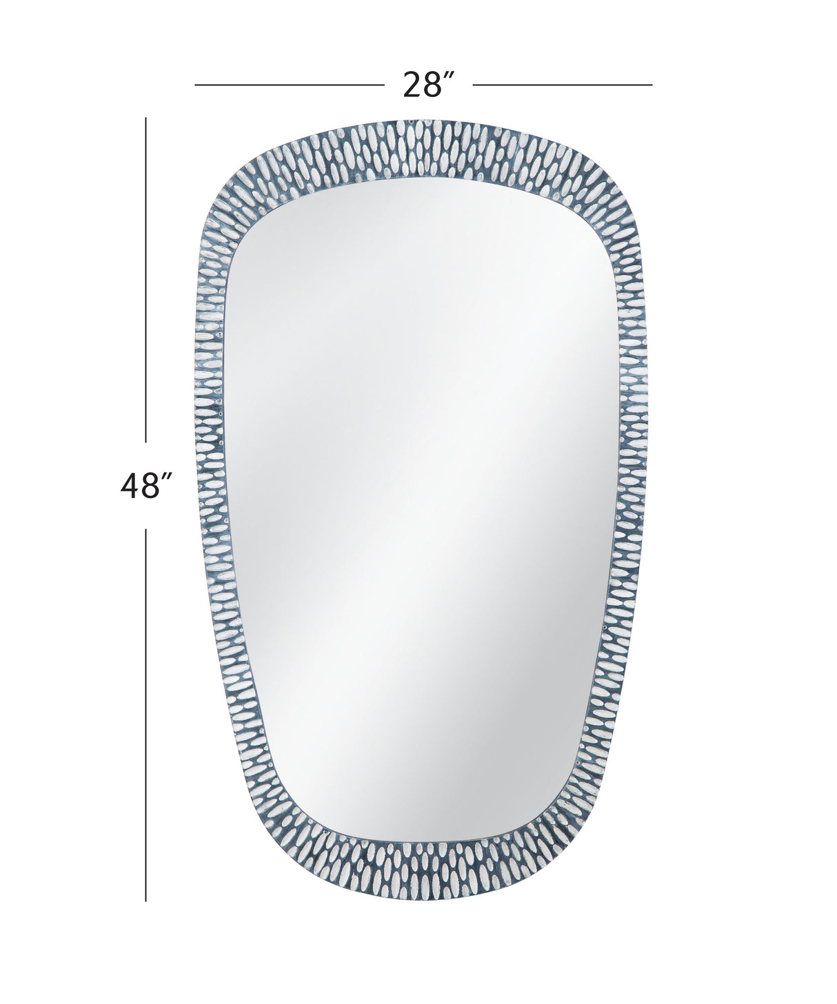 Bassett Distressed Gray Maddox Wall Mirror