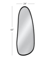 Bassett Glossy Black Mia Wall Mirror