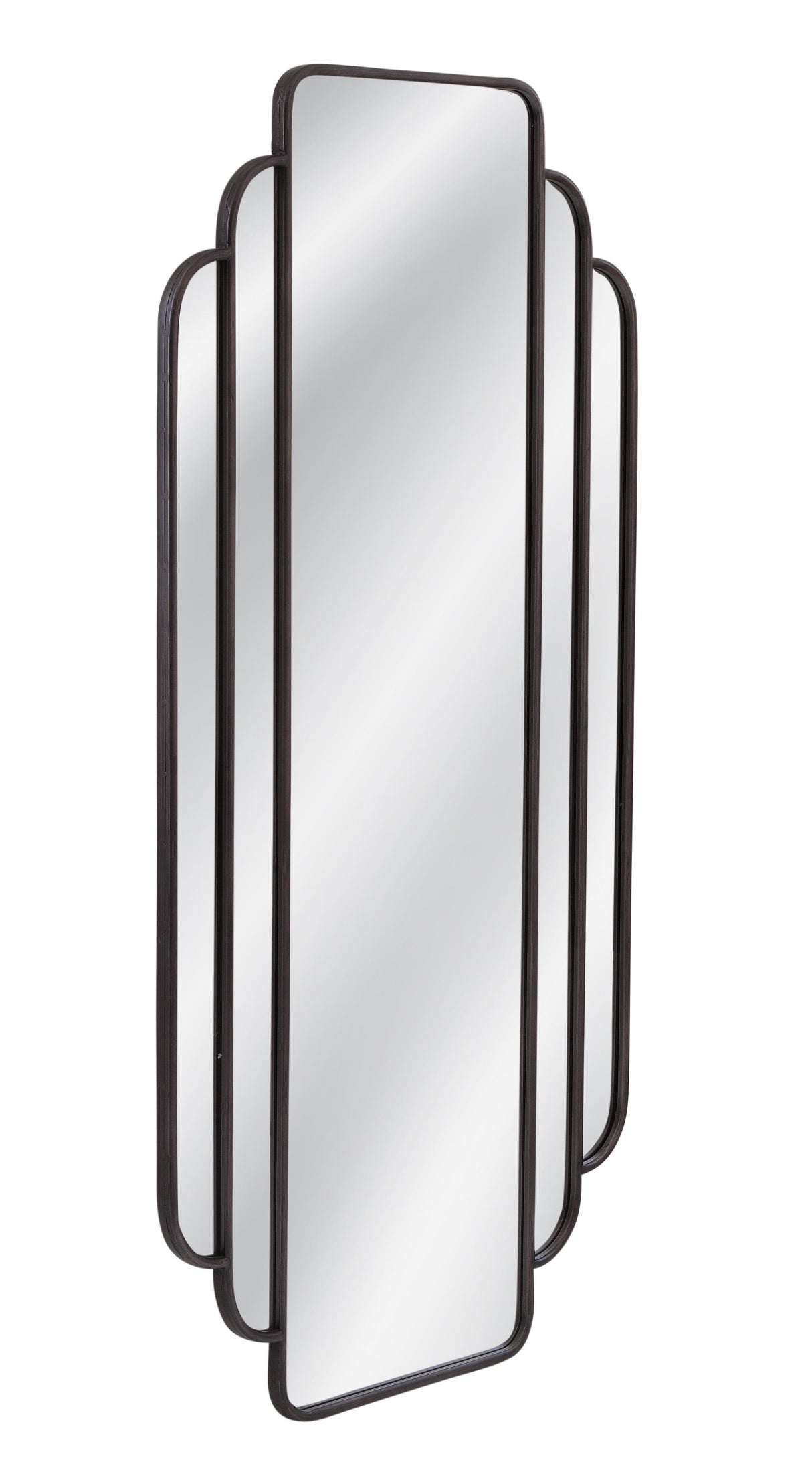 Bassett Matte Black Gatsby Wall Mirror