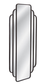 Bassett Matte Black Gatsby Wall Mirror