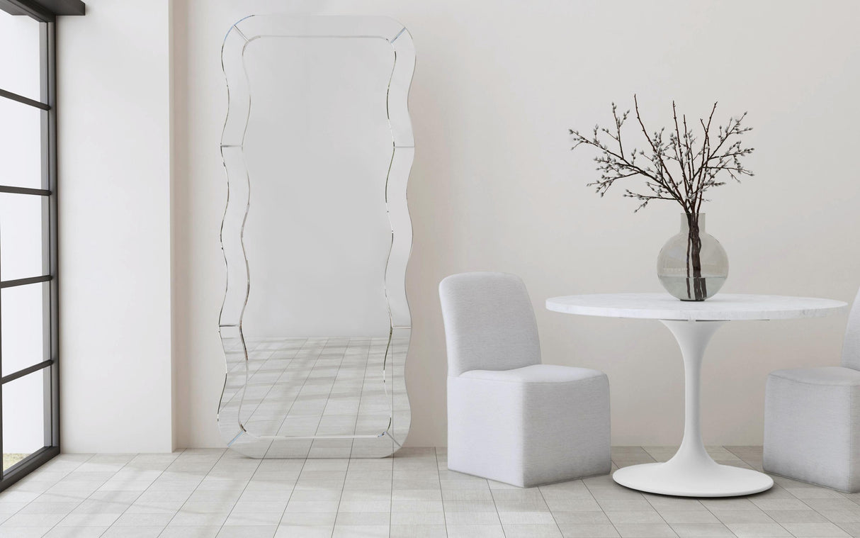Bassett Matte Black Gatsby Wall Mirror