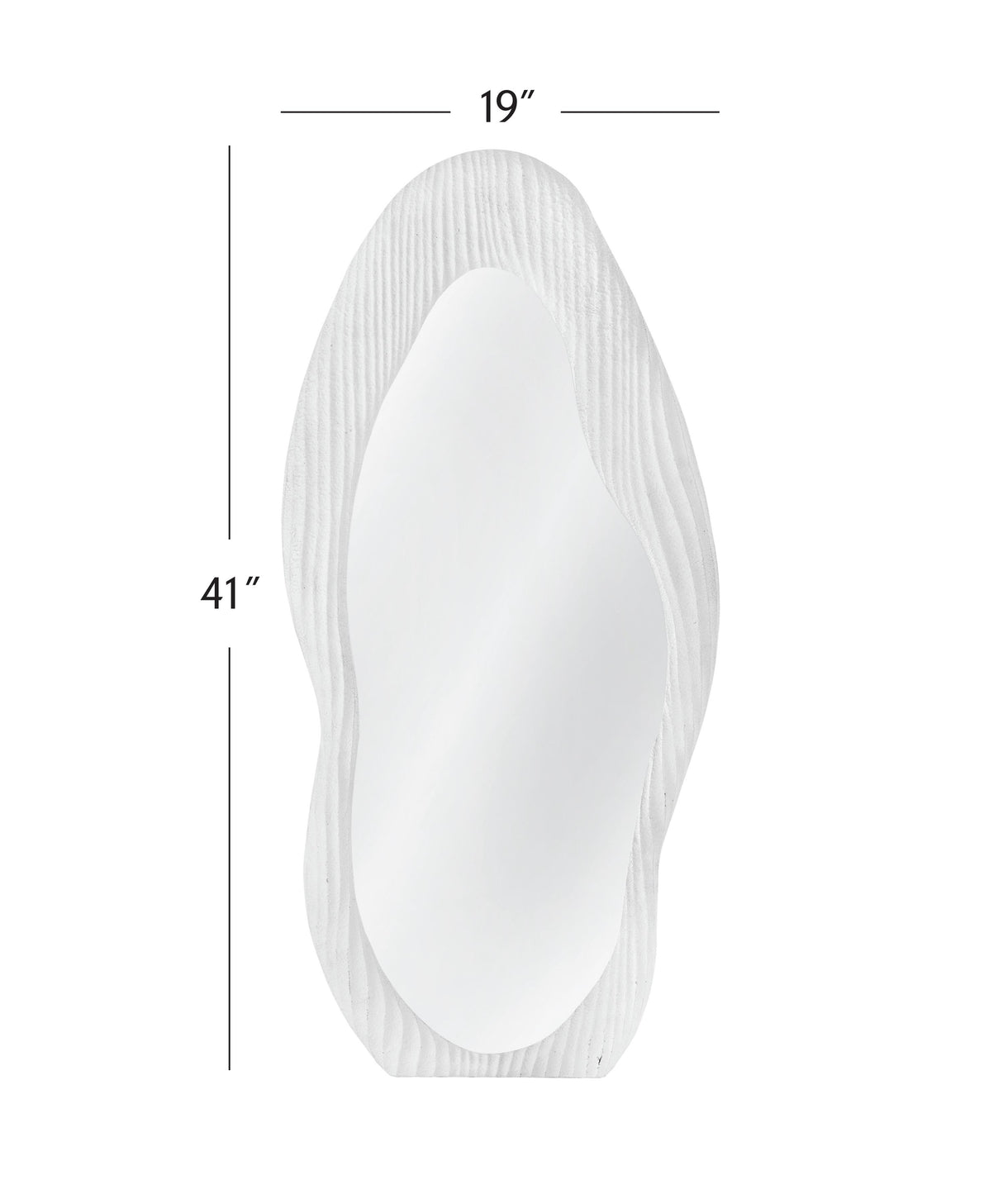 Bassett Matte White Dianne Wall Mirror