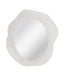 Bassett Matte White Petal Wall Mirror