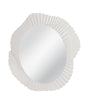 Bassett Matte White Petal Wall Mirror