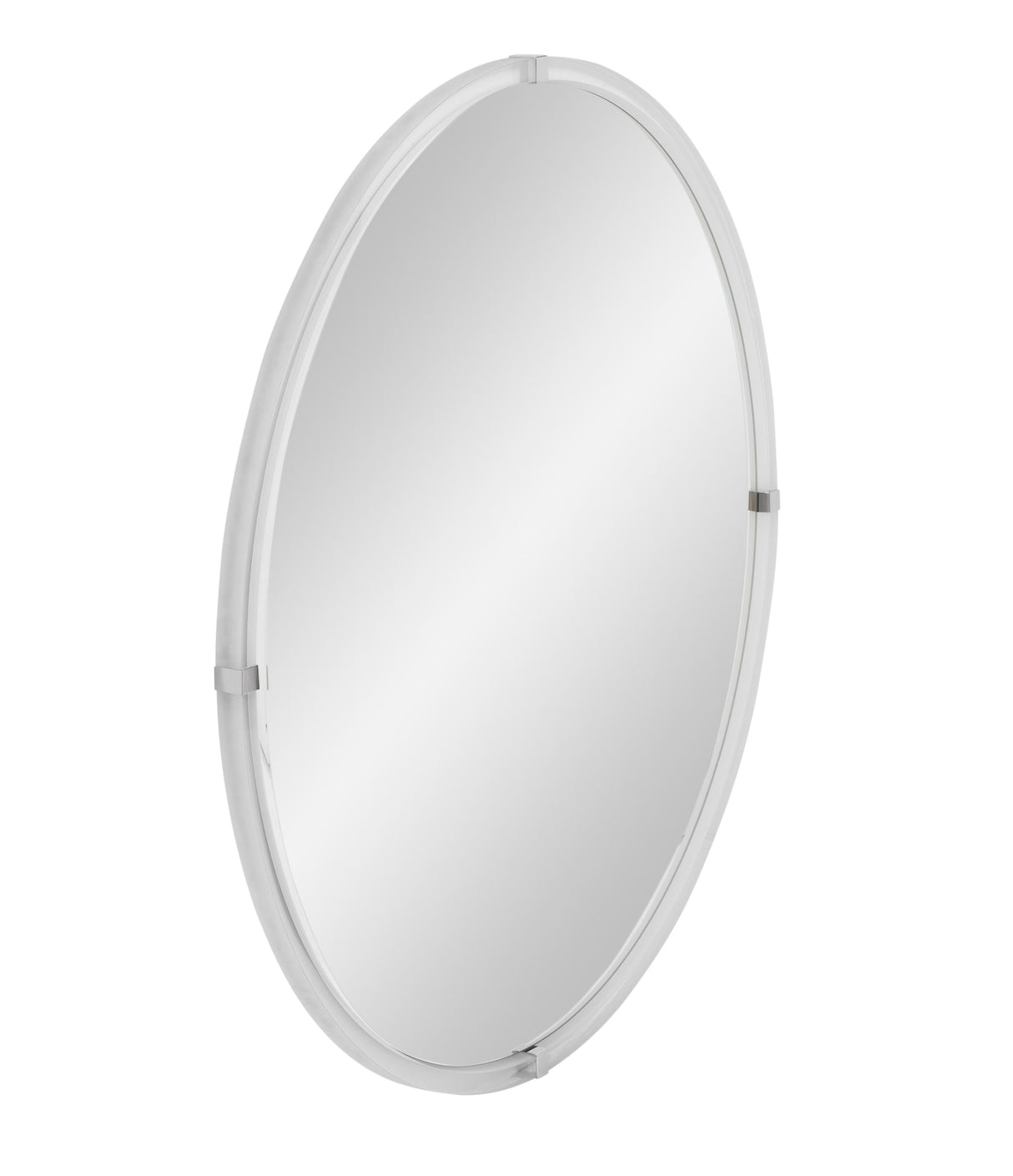 Bassett Acrylic / Brushed Nickel Liza Wall Mirror