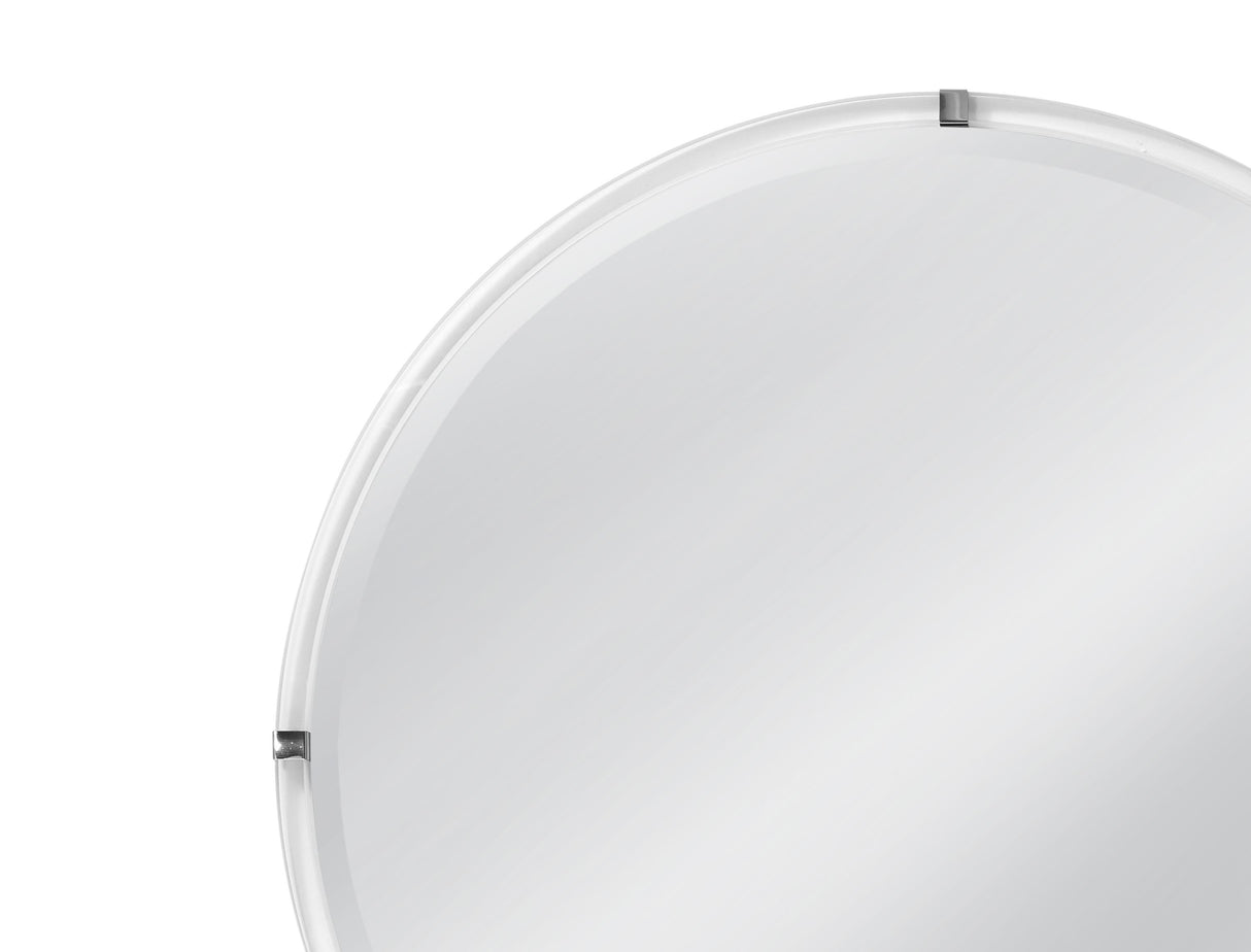 Bassett Acrylic / Brushed Nickel Liza Wall Mirror