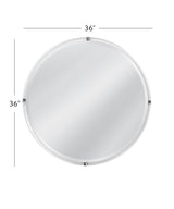 Bassett Acrylic / Brushed Nickel Liza Wall Mirror