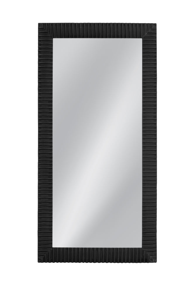 Bassett Matte Black Lithea Floor Mirror