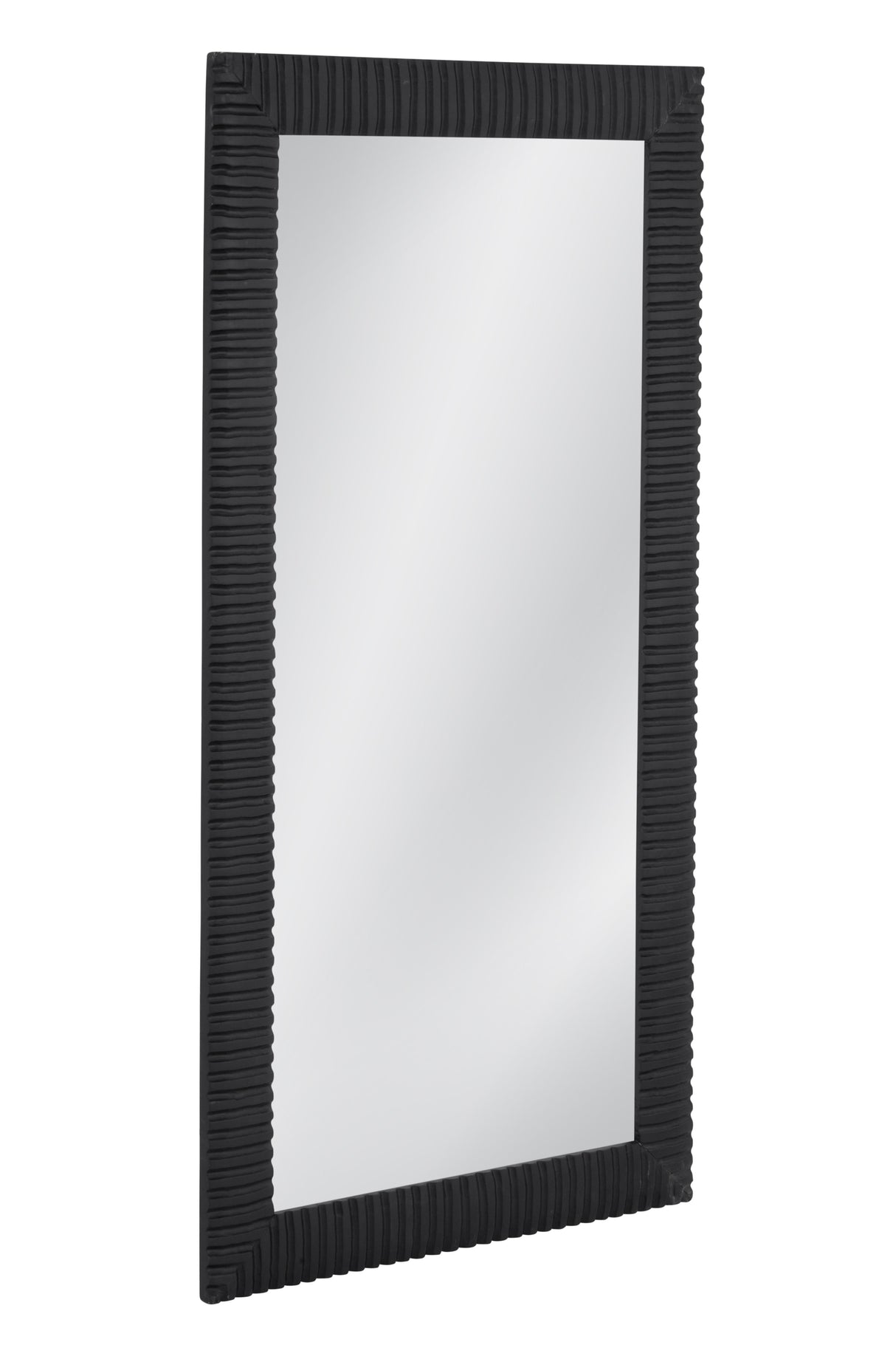 Bassett Matte Black Lithea Floor Mirror