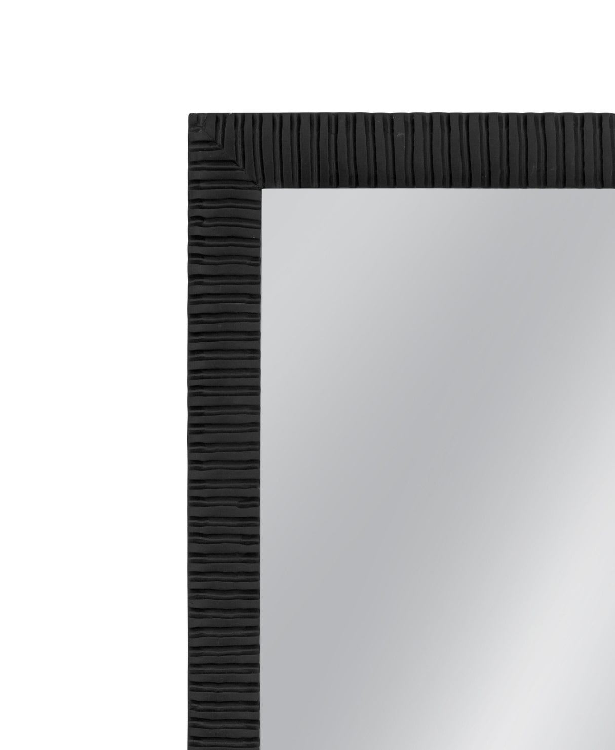 Bassett Matte Black Lithea Floor Mirror