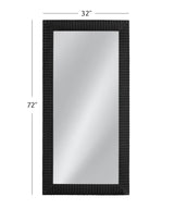 Bassett Matte Black Lithea Floor Mirror