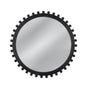 Bassett Matte Black Round Renn Wall Mirror