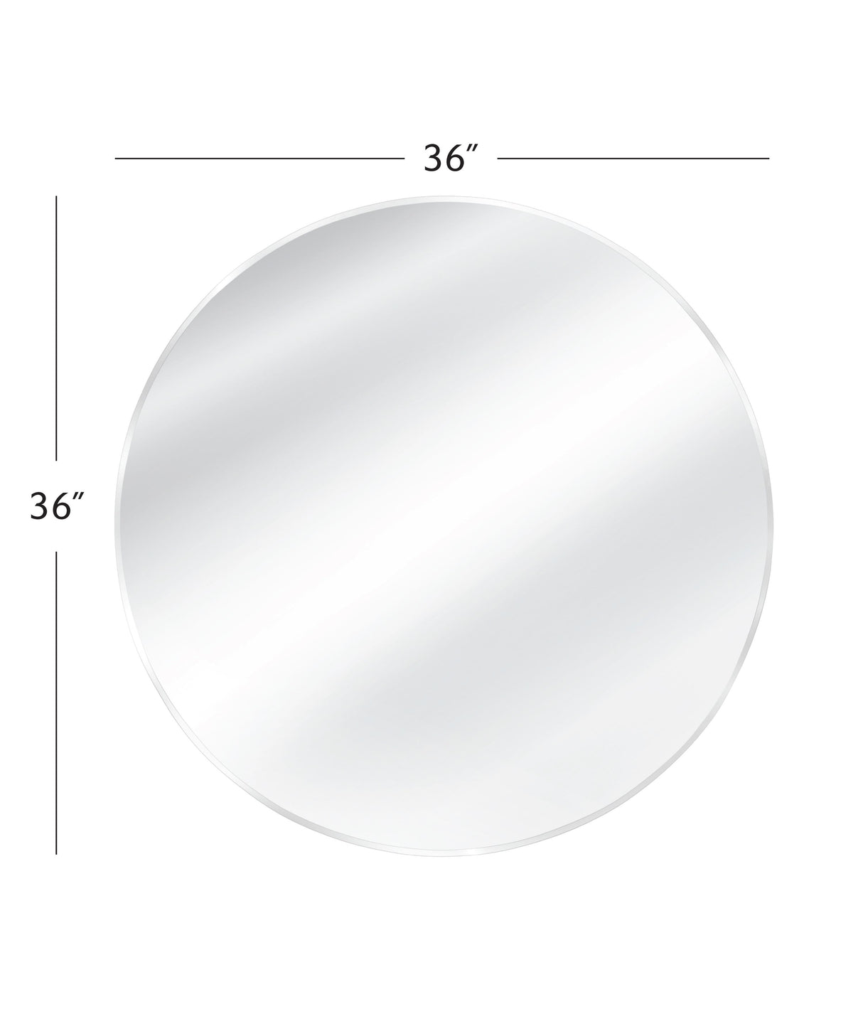 Bassett Chrome Lycoming Wall Mirror