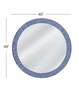 Bassett Blue/Cream Blue Circle Wall Mirror