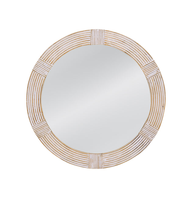 Bassett White Wash Brockton Wall Mirror
