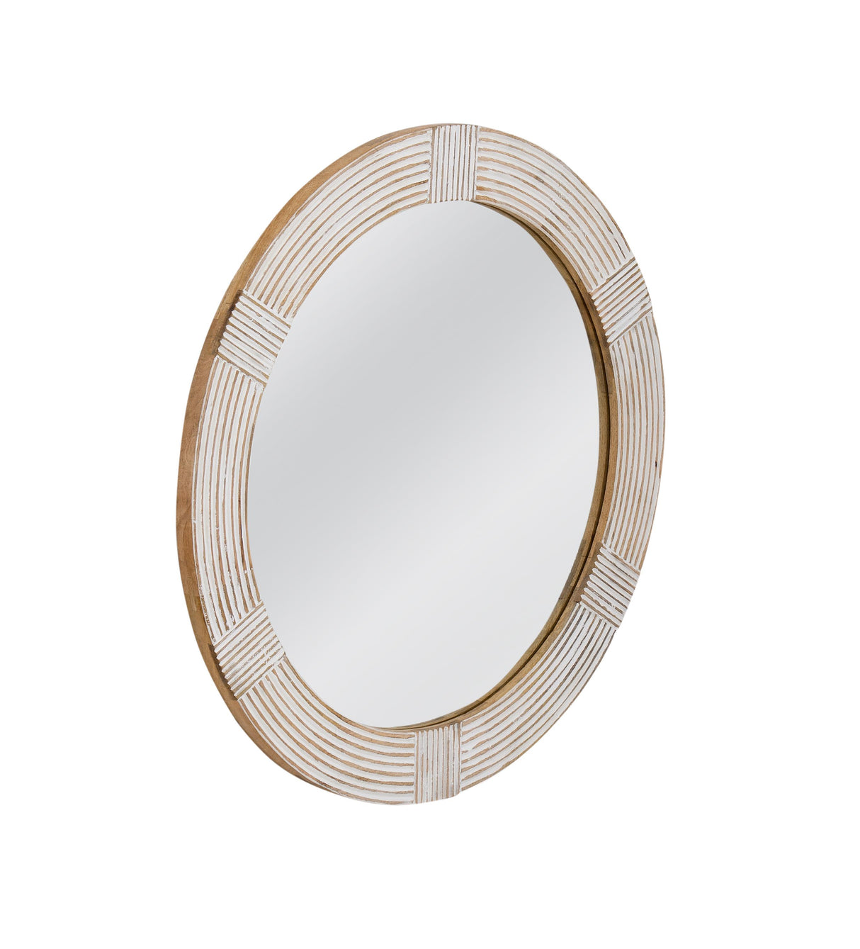 Bassett White Wash Brockton Wall Mirror