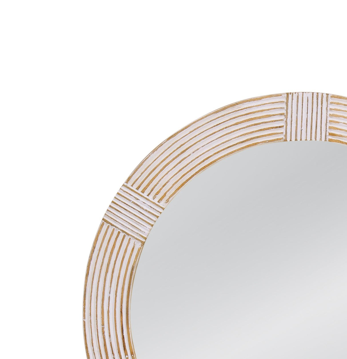 Bassett White Wash Brockton Wall Mirror