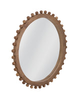Bassett Natural Round Renn Wall Mirror Brown