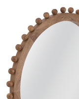 Bassett Natural Round Renn Wall Mirror Brown