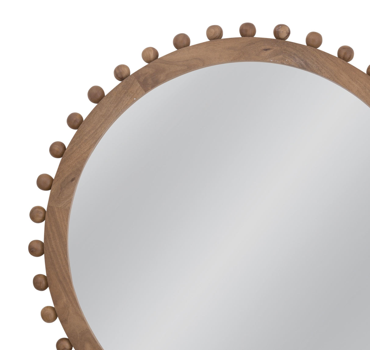 Bassett Natural Round Renn Wall Mirror Brown