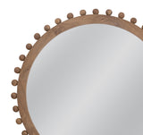 Bassett Natural Round Renn Wall Mirror Brown