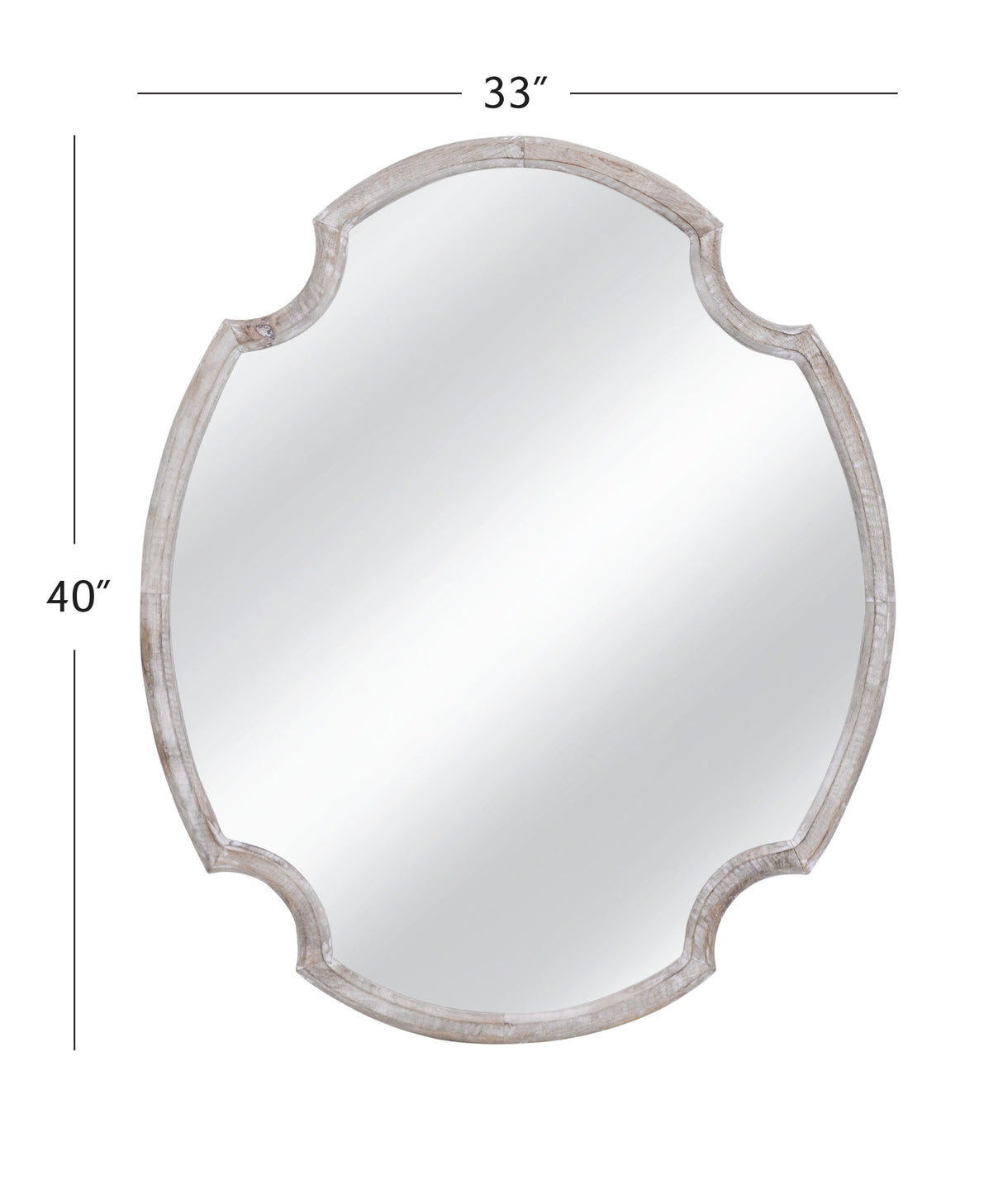 Bassett White Wash Fairvale Wall Mirror