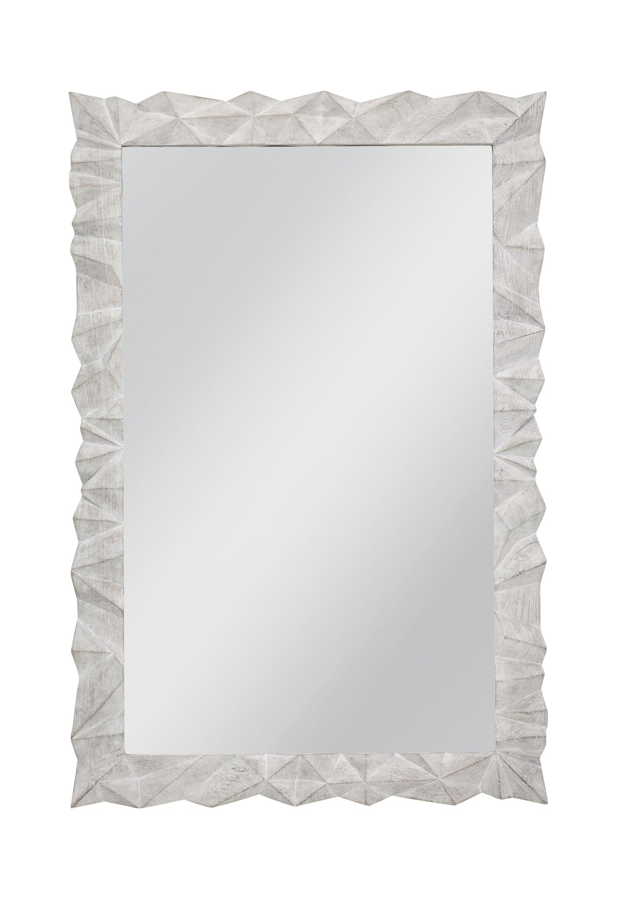 Bassett Sandblasted White Wash Isola Wall Mirror