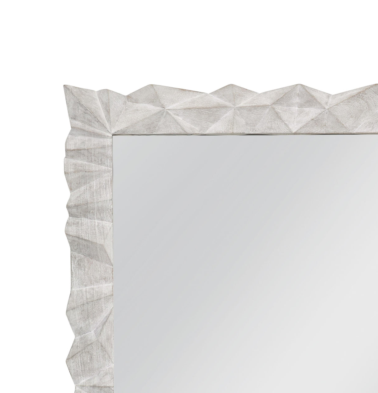 Bassett Sandblasted White Wash Isola Wall Mirror