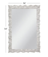 Bassett Sandblasted White Wash Isola Wall Mirror