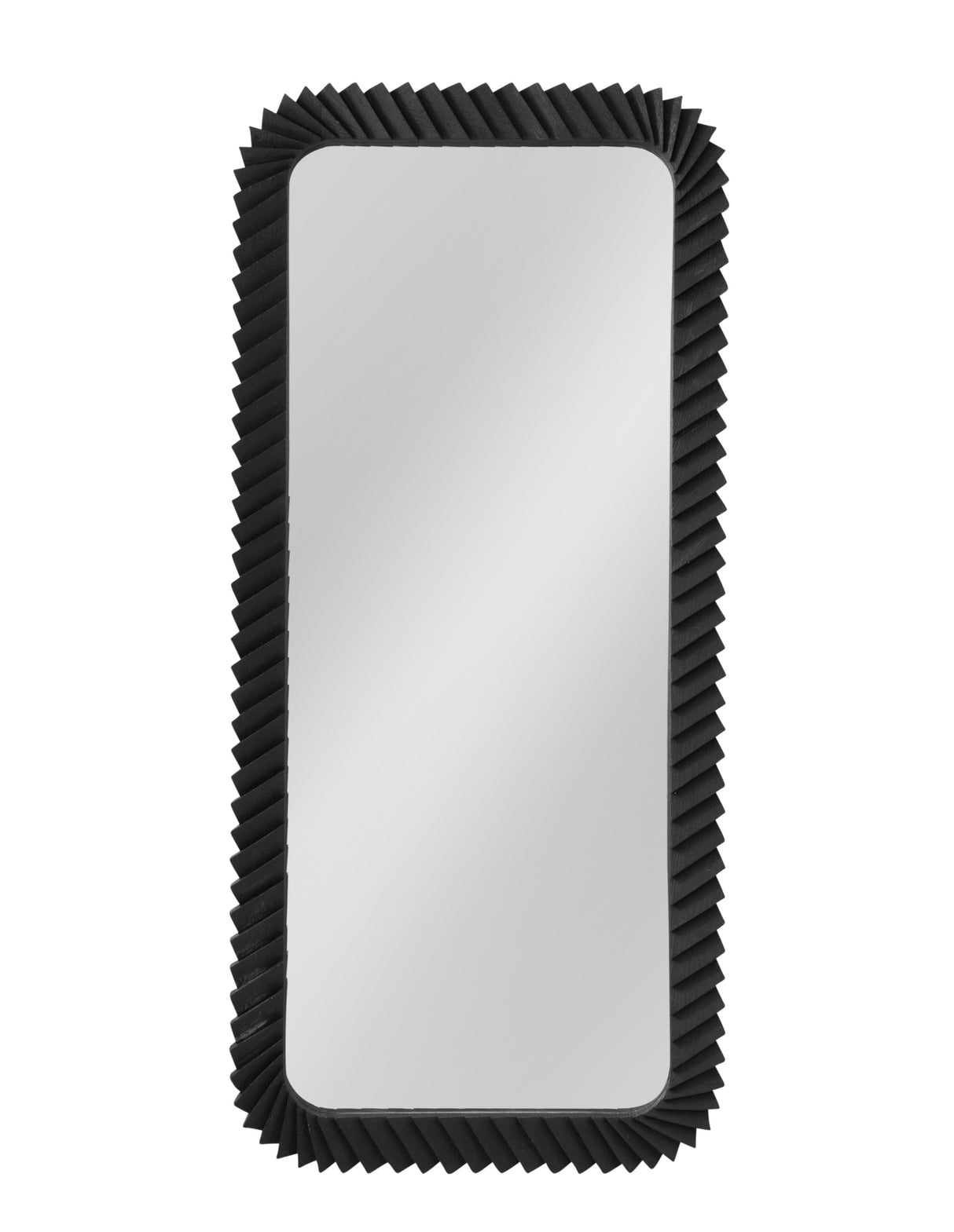 Bassett Sandblasted Black Kindlow Floor Mirror