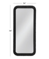 Bassett Black Kindlow Floor Mirror