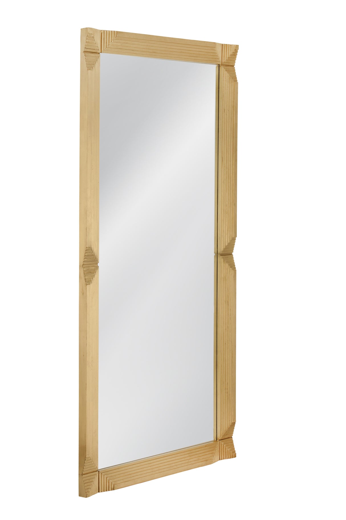 Bassett Antique Brass, Gold Mellstock Floor Mirror