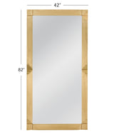 Bassett Antique Brass, Gold Mellstock Floor Mirror