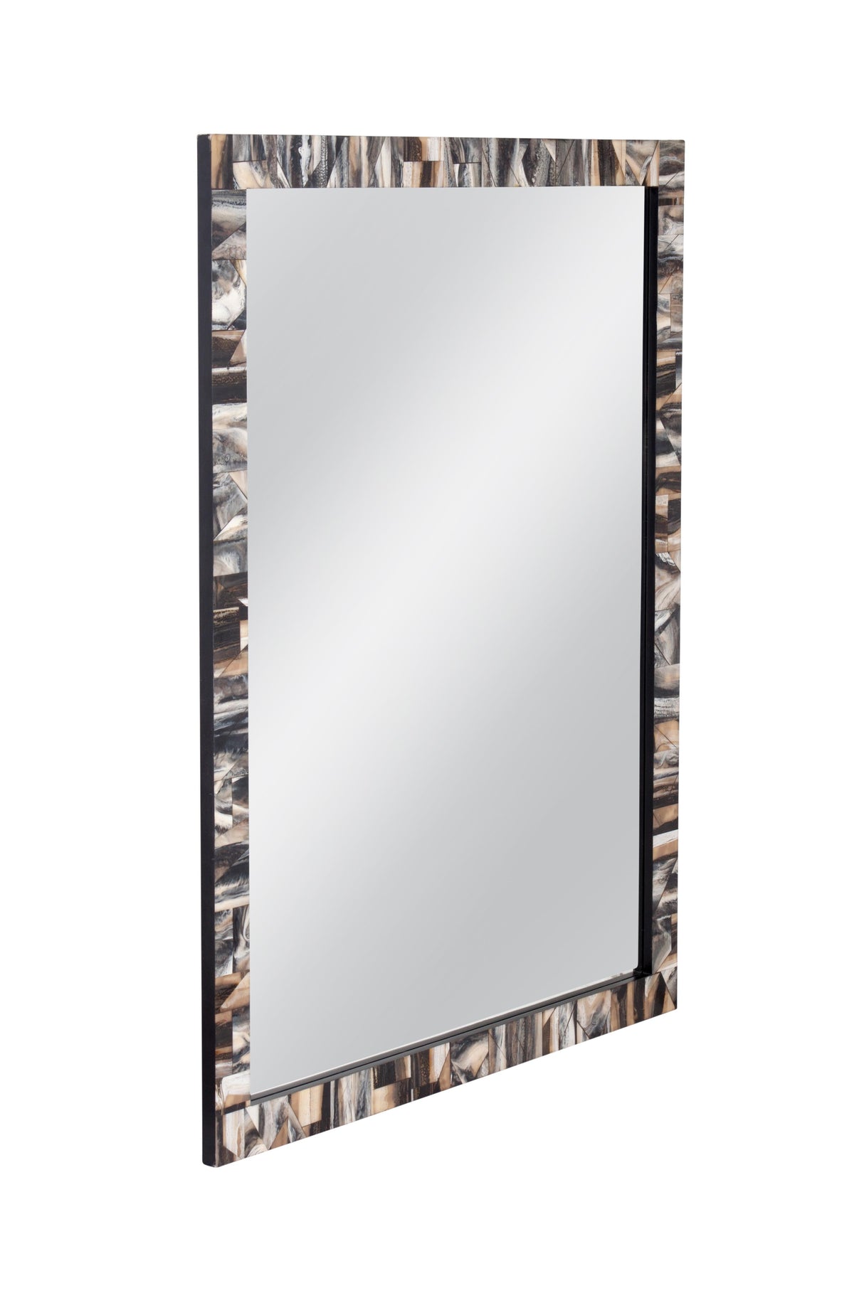 Bassett Black/Grey/Cream Kervo Wall Mirror