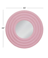 Bassett Glossy Pink Rigel Wall Mirror