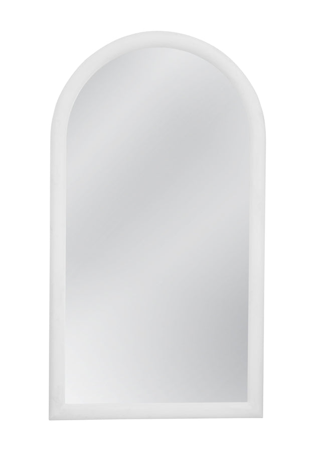 Bassett Matte White Vega Floor Mirror