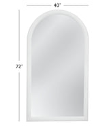 Bassett White Vega Floor Mirror