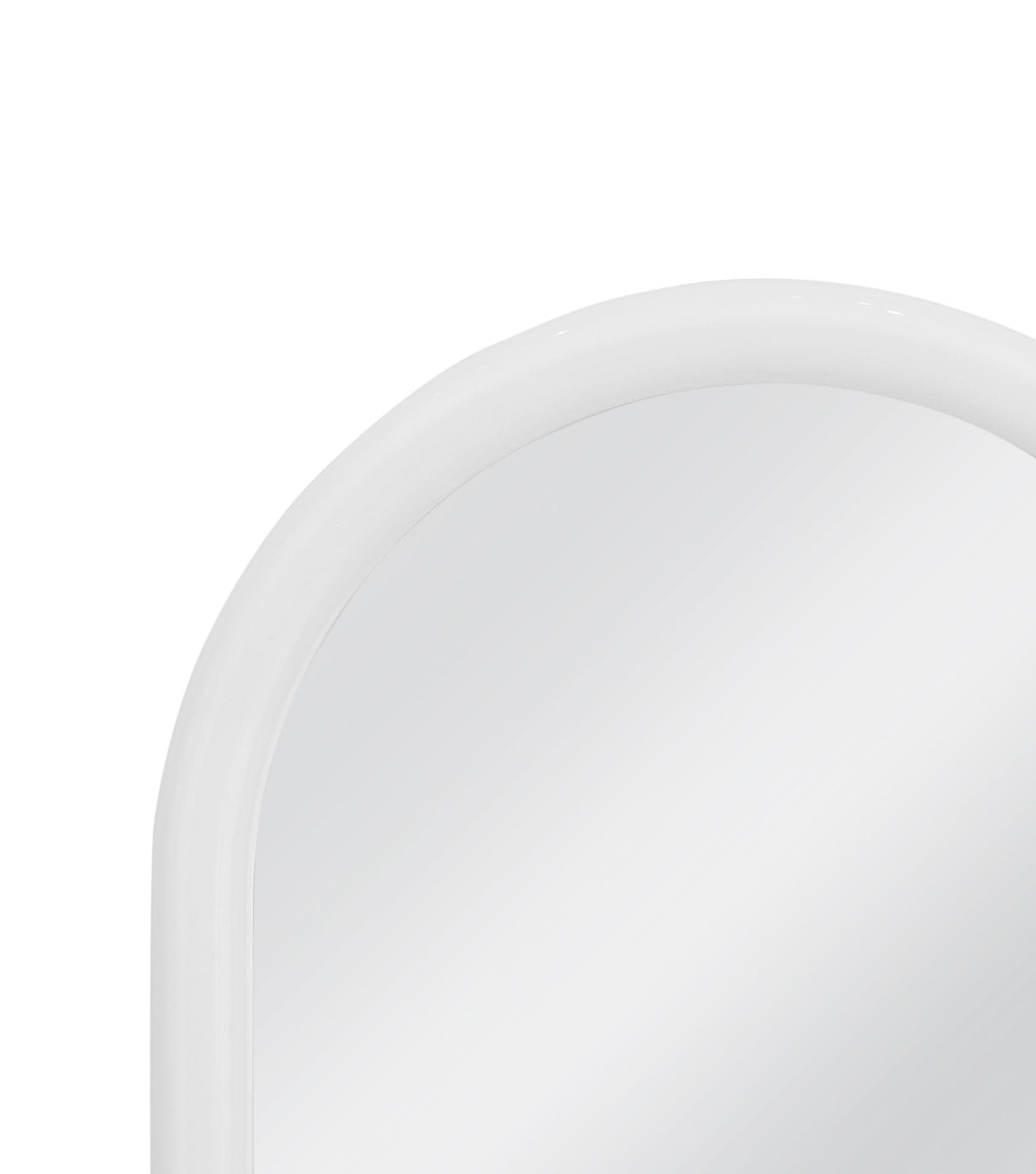 Bassett Glossy White White Vega Wall Mirror
