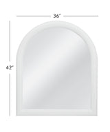 Bassett Glossy White White Vega Wall Mirror