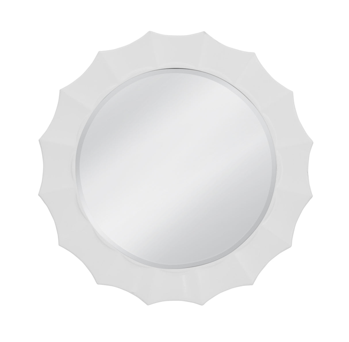 Bassett Glossy White White Altair Wall Mirror