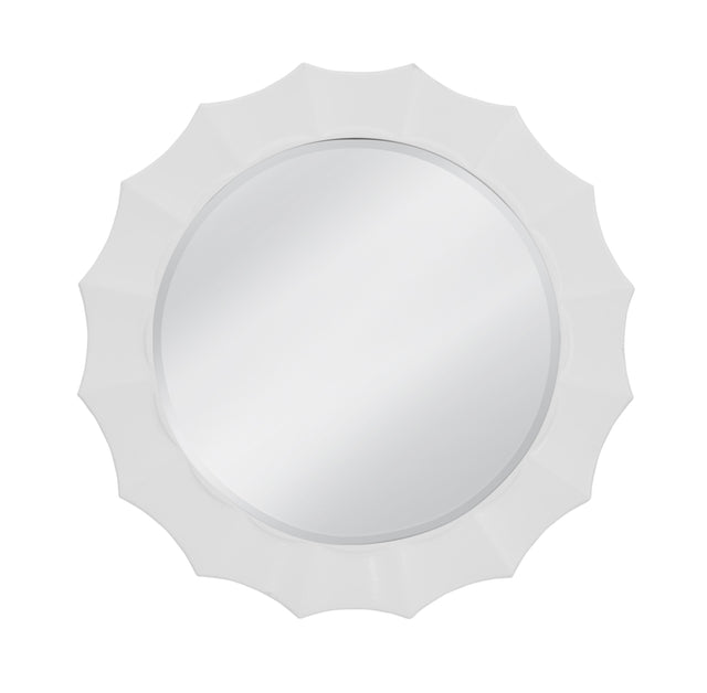 Bassett Glossy White White Altair Wall Mirror