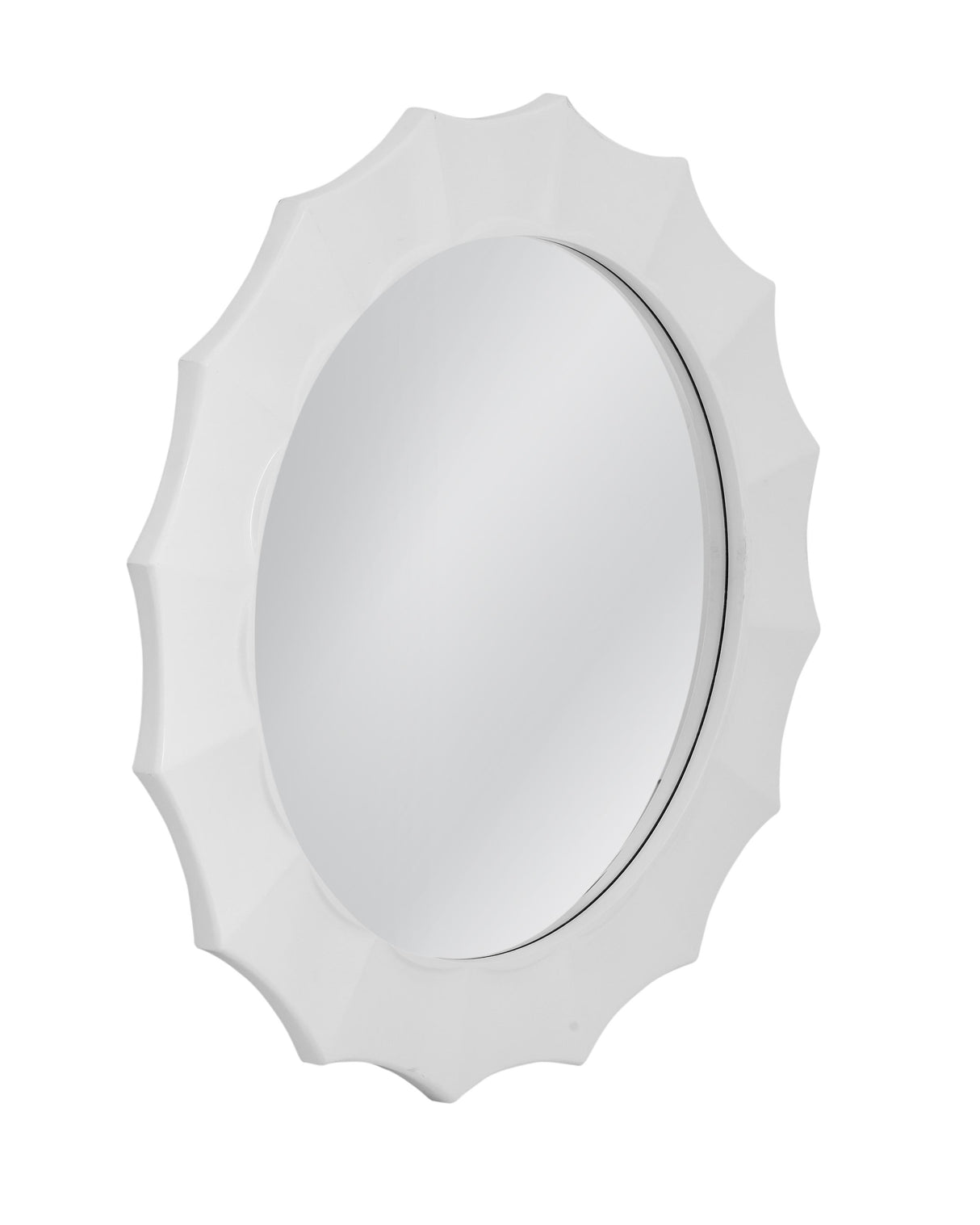 Bassett White White Altair Wall Mirror