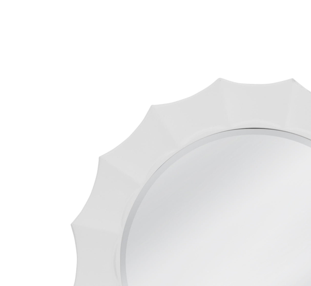 Bassett White White Altair Wall Mirror