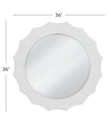 Bassett White White Altair Wall Mirror