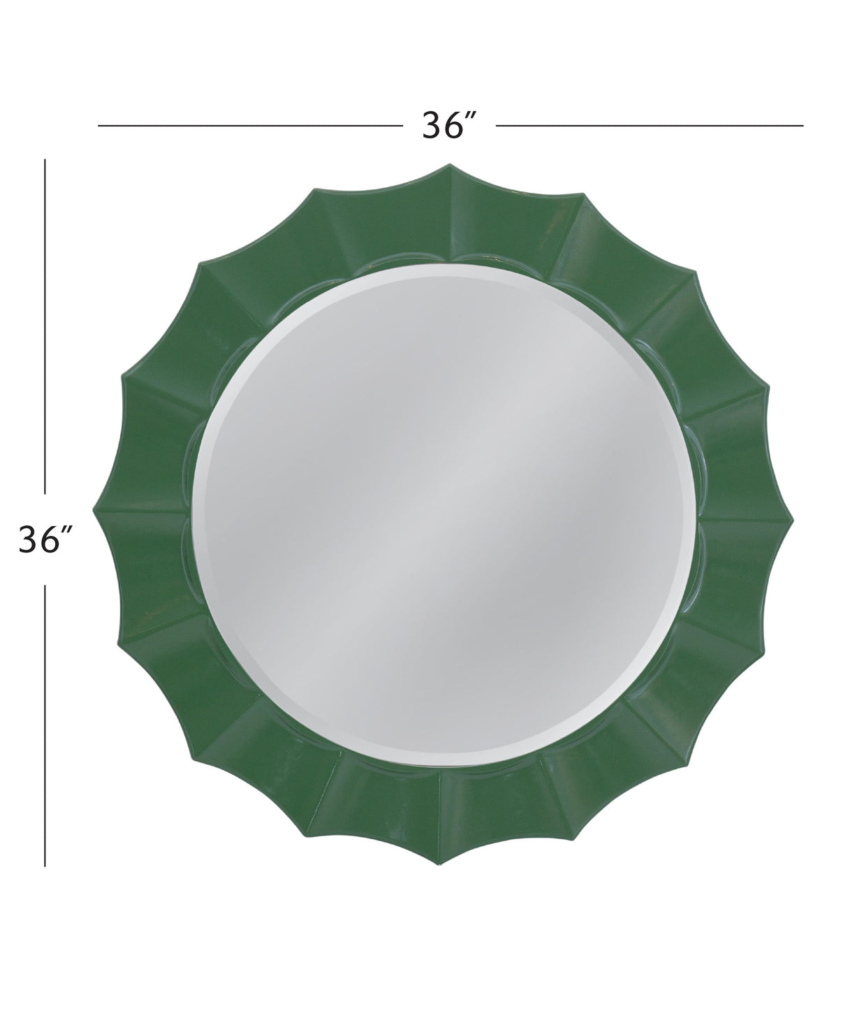 Bassett Rich Green Green Altair Wall Mirror